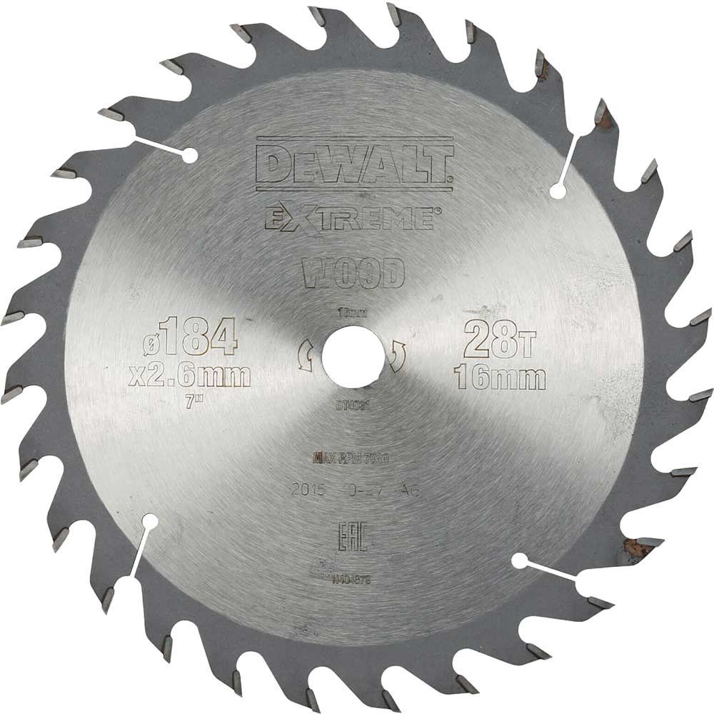 DeWalt Extreme General Purpose Saw Blades 190mm 28T 30mm - Image 1