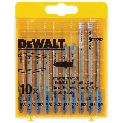 DeWalt Extreme 10 Piece Multi-Material Metal Jigsaw Blade Set