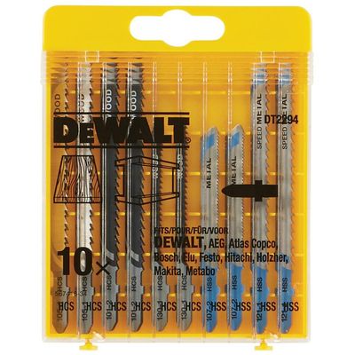 DeWalt Dt2294Qz 10 Pc Jigsaw Blade Set