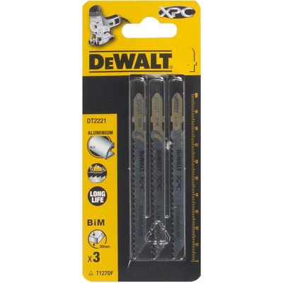 Dewalt DT2221-QZ Xpc Bi-Metal Aluminium Jigsaw Blades Pack Of 3 T127Df
