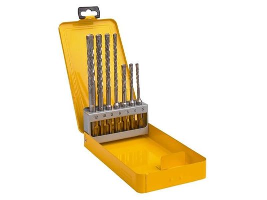 DeWalt Elite 7 Piece SDS Plus 4 Cutter Masonry Drill Bit Set