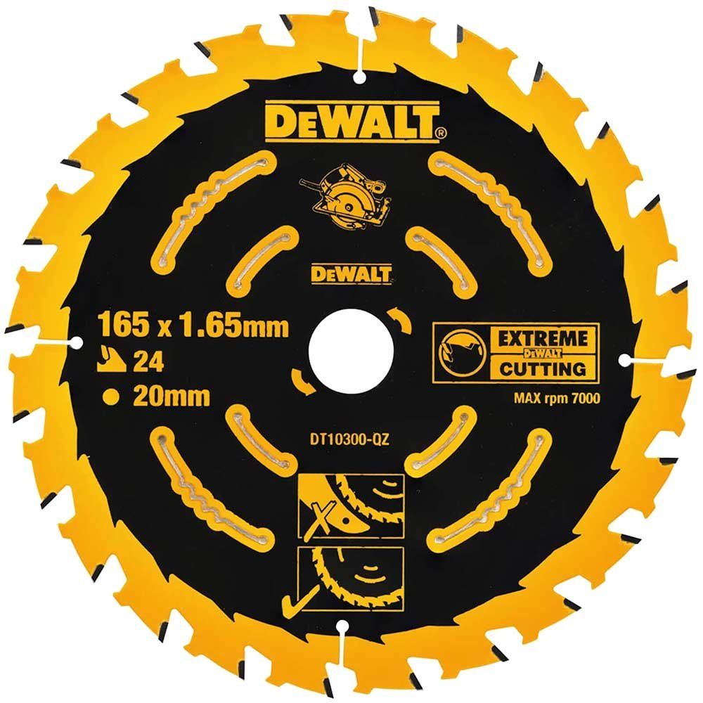 Dewalt DT10300-QZ Extreme Framing Circular Saw Blade 165 X 20Mm X 24T - Image 1