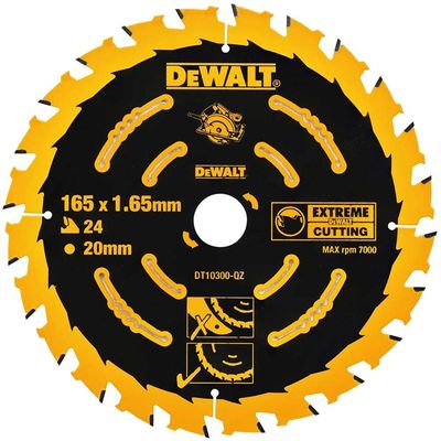 Dewalt DT10300-QZ Extreme Framing Circular Saw Blade 165 X 20Mm X 24T