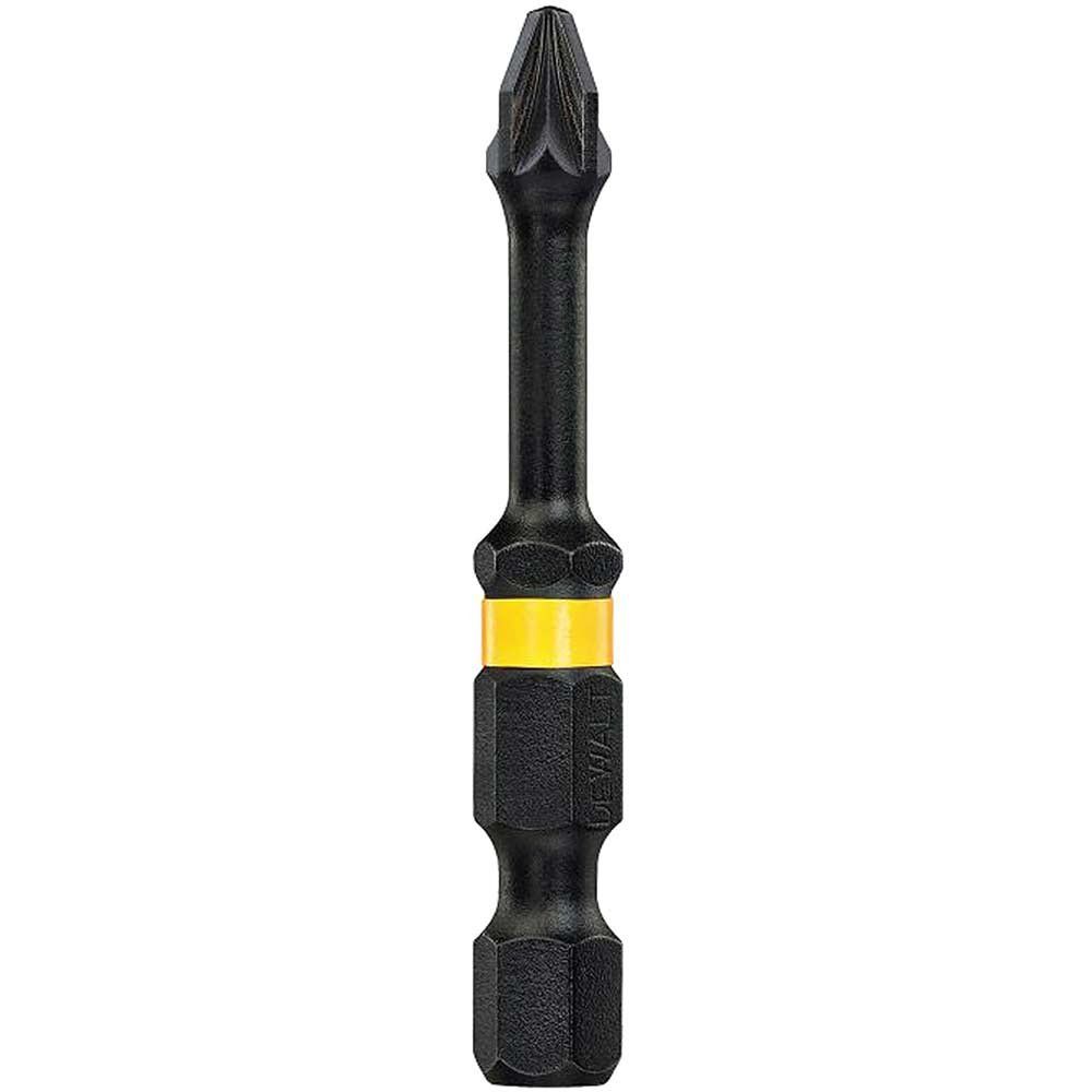 DeWalt Pozi Extreme Impact Torsion Screwdriver Bit PZ2 50mm Pack of 2 - Image 1