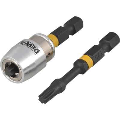 Dewalt DT70538T-QZ Impact Torsion Bits Tx25 X 50Mm (X2) And Magnetic Screwlock Sleeve