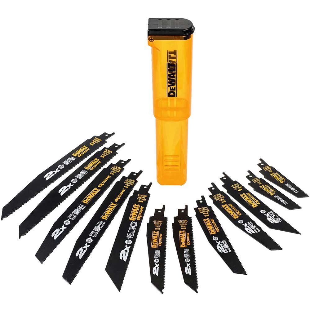 Dewalt DT2441L-QZ Dt2441L 2X Life Reciprocating Saw Blade Set 12 Piece - Image 1