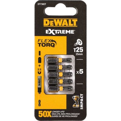 Dewalt DT7382T-QZ Impact Torsion Bits Tx25 X 25Mm (Pack 5)