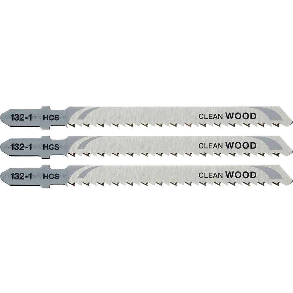 Stanley Clean Cutting T Shank Jigsaw Blades for Laminate Pack of 3 - Image 1
