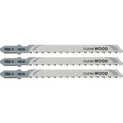 Stanley Clean Cutting T Shank Jigsaw Blades for Laminate Pack of 3