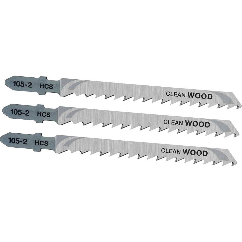 Stanley Clean Cutting T Shank Jigsaw Blade for Wood Pack of 3 - Image 1