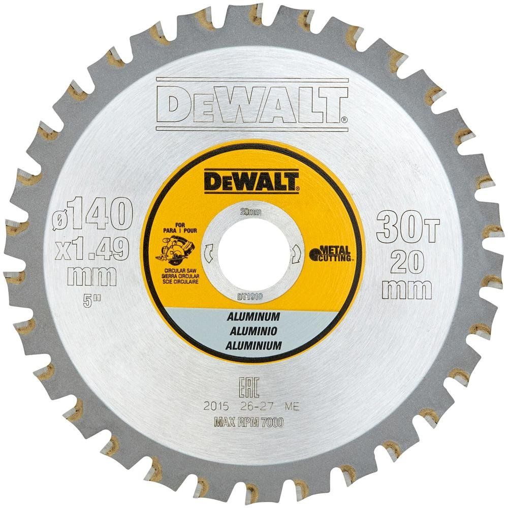 DeWalt Aluminum Cutting Circular Saw Blade - Image 1