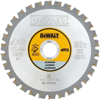 DeWalt Aluminum Cutting Circular Saw Blade