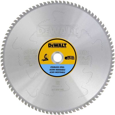 DeWalt Stainless Steel Cutting Saw Blade 355mm 90T 25.4mm