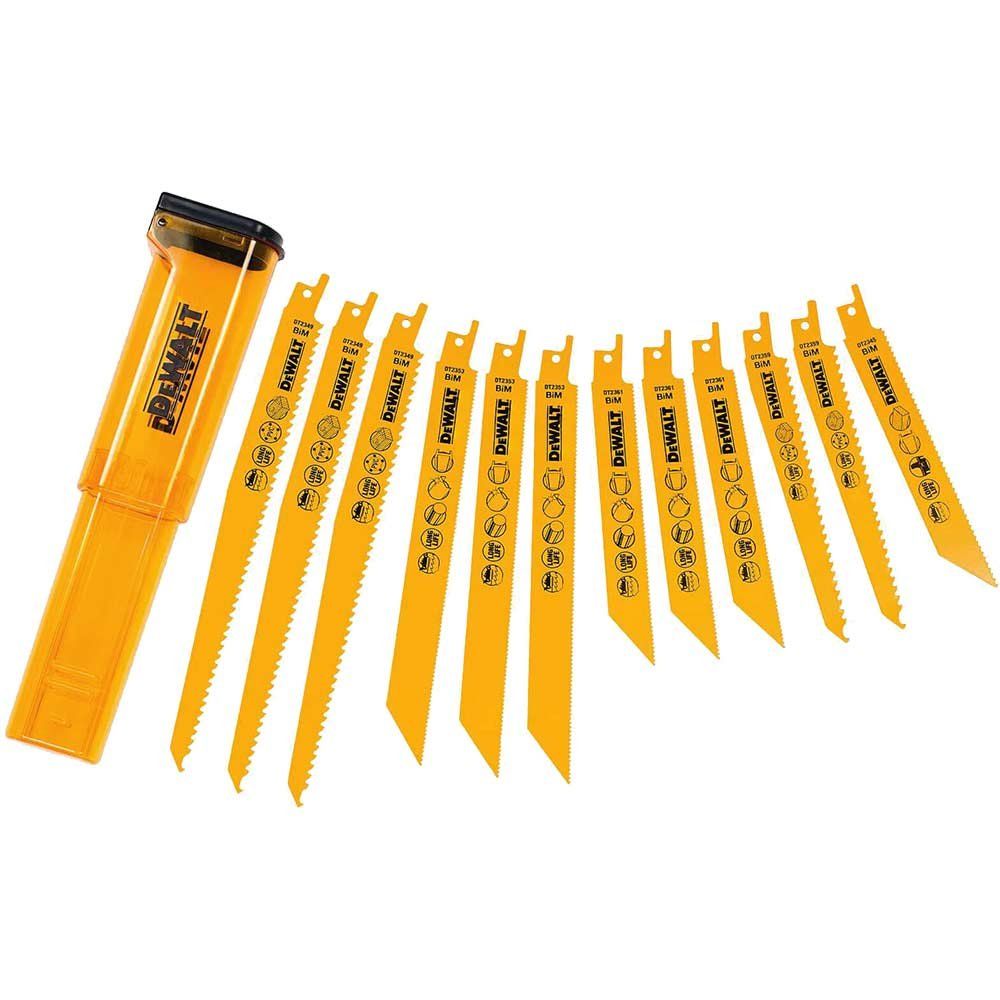 Dewalt DT2445-QZ Dt2445 Reciprocating Saw Blade Set 12 Piece - Image 1