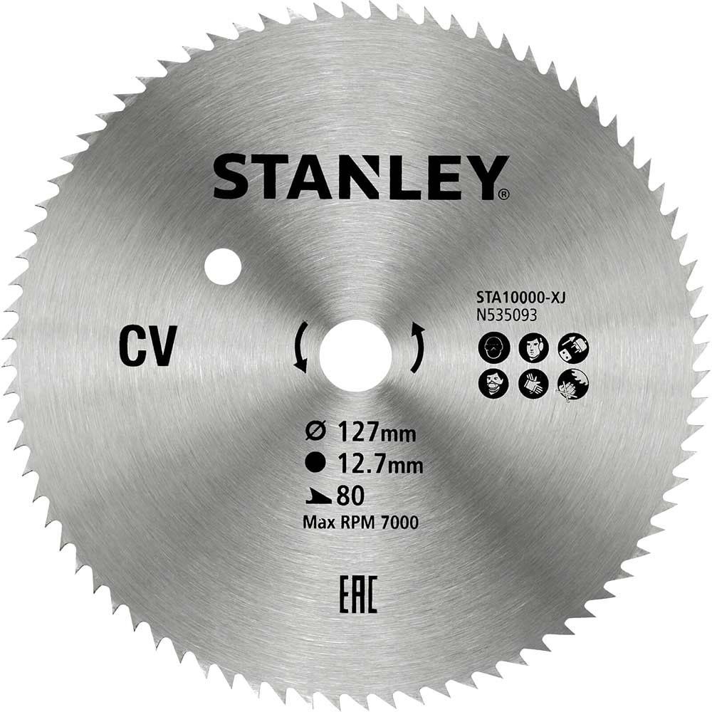 Stanley CV Cross Cutting Circular Saw Blade 127mm 80T 12.7mm - Image 1