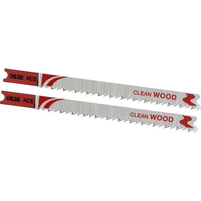Stanley FatMax Clean Cutting U Shank Jigsaw Blades for Wood Pack of 2