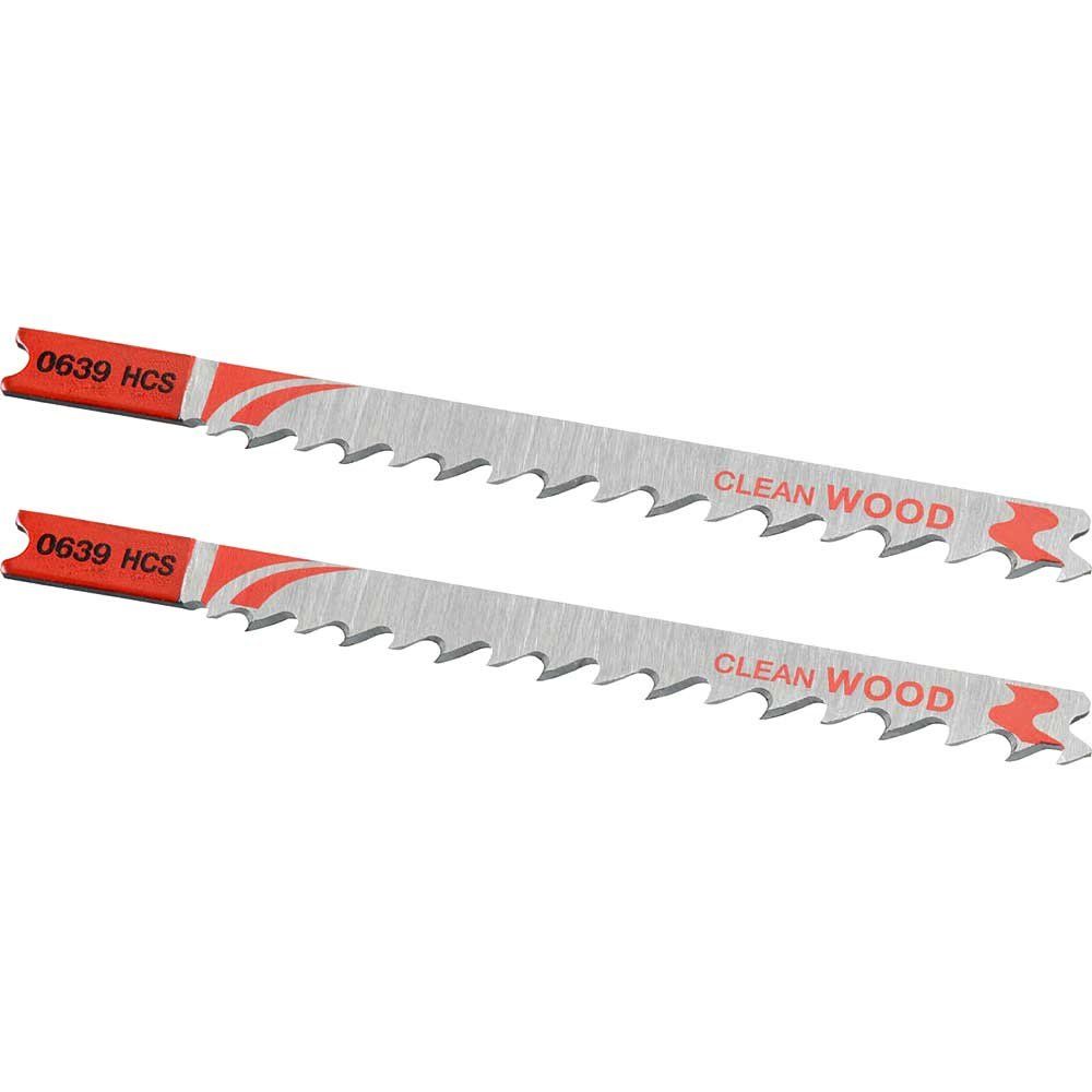 Stanley FatMax Clean Cutting U Shank Jigsaw Blades for Wood Pack of 2 - Image 1