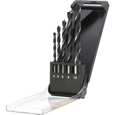 Stanley 5 Piece Brad Point Wood Drill Bit Set
