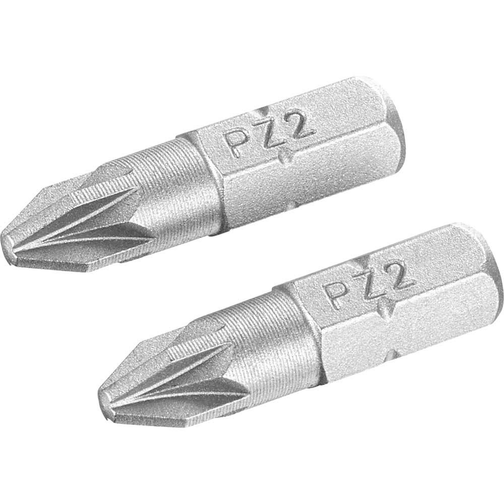 Stanley Pozi Screwdriver Bits PZ2 25mm Pack of 2 - Image 1