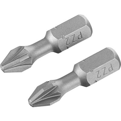 Stanley Pozi Torsion Screwdriver Bits PZ2 25mm Pack of 2