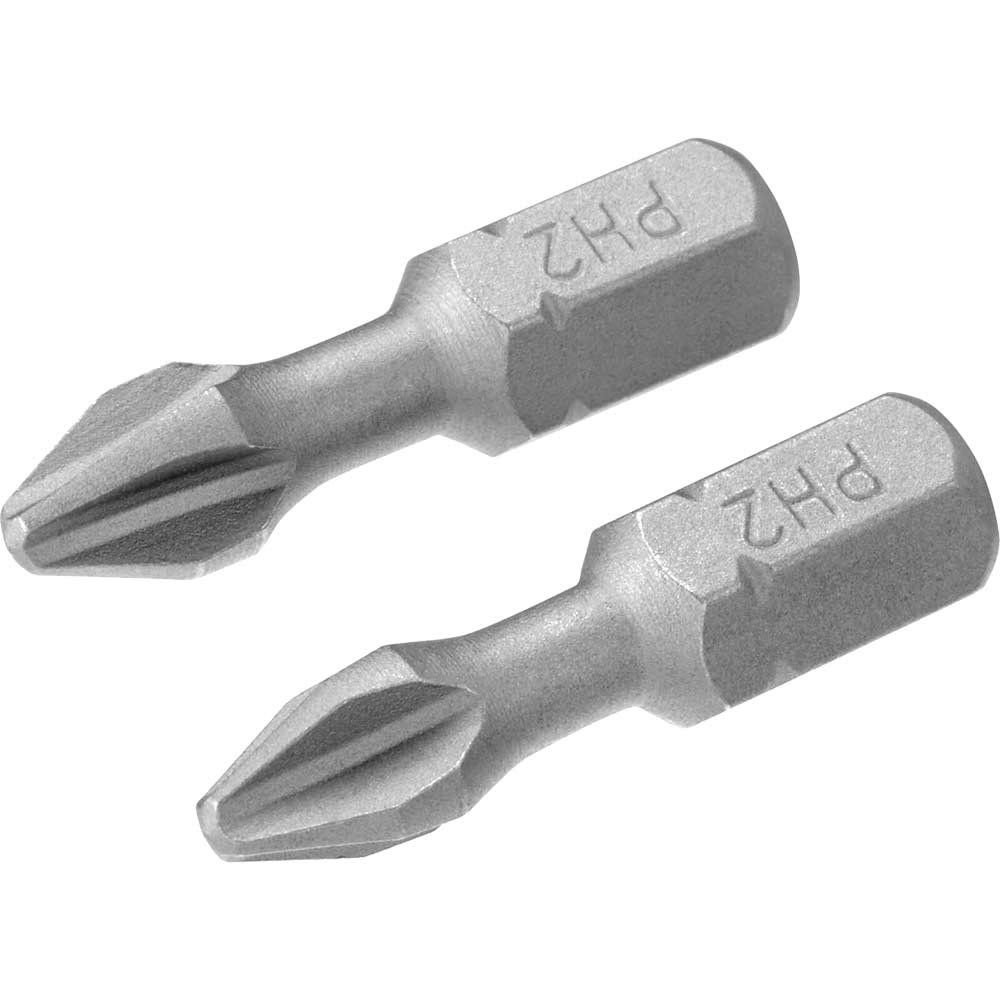 Stanley Phillips Torsion Screwdriver Bits PH2 25mm Pack of 2 - Image 1