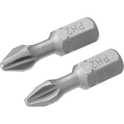 Stanley Phillips Torsion Screwdriver Bits PH2 25mm Pack of 2