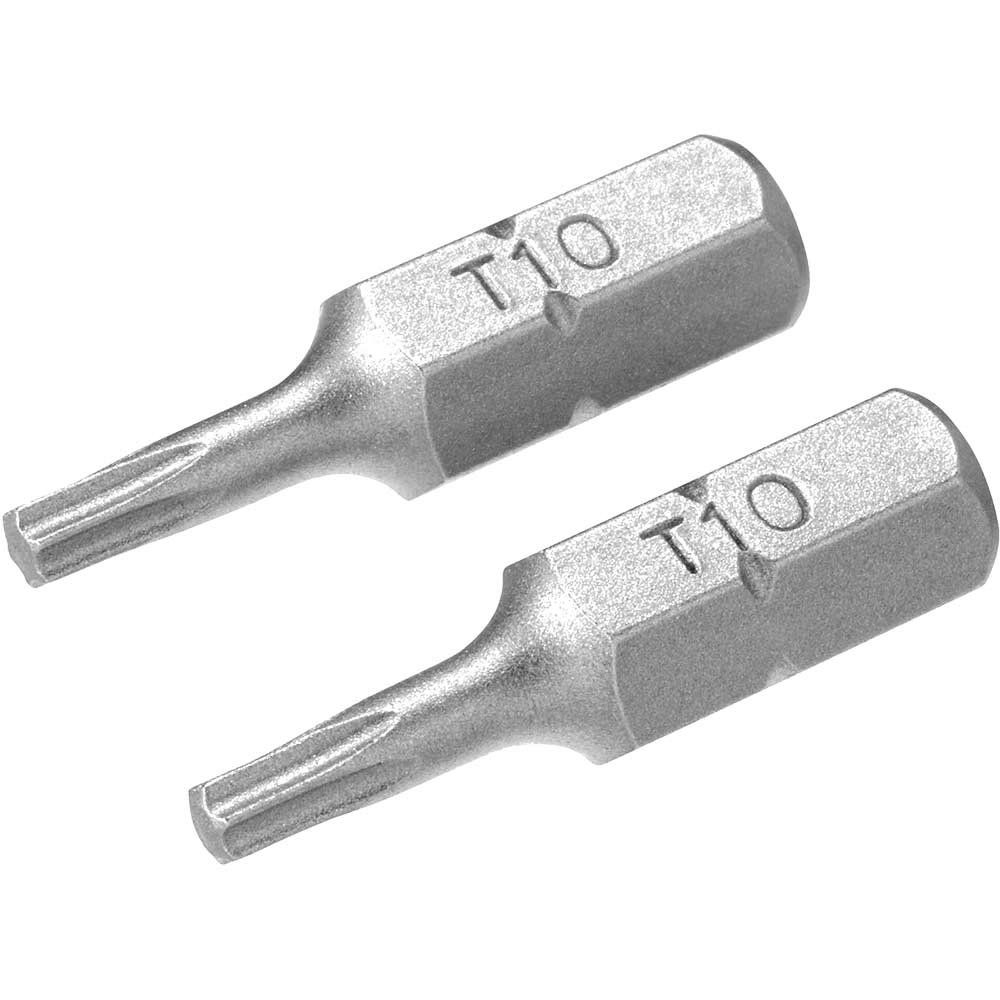Stanley Torx Screwdriver Bits T10 25mm Pack of 2 - Image 1
