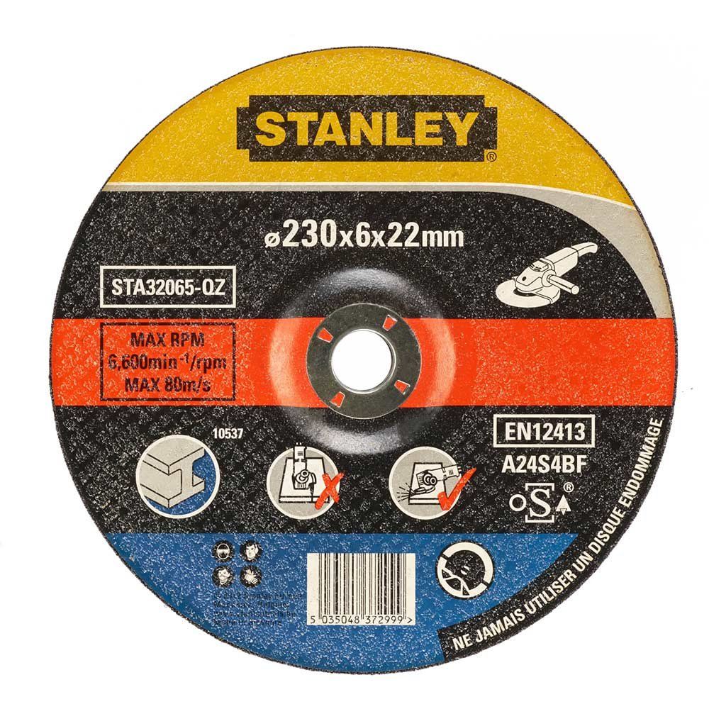 Stanley Depressed Centre Metal Grinding Disc 230mm Pack of 1 - Image 1