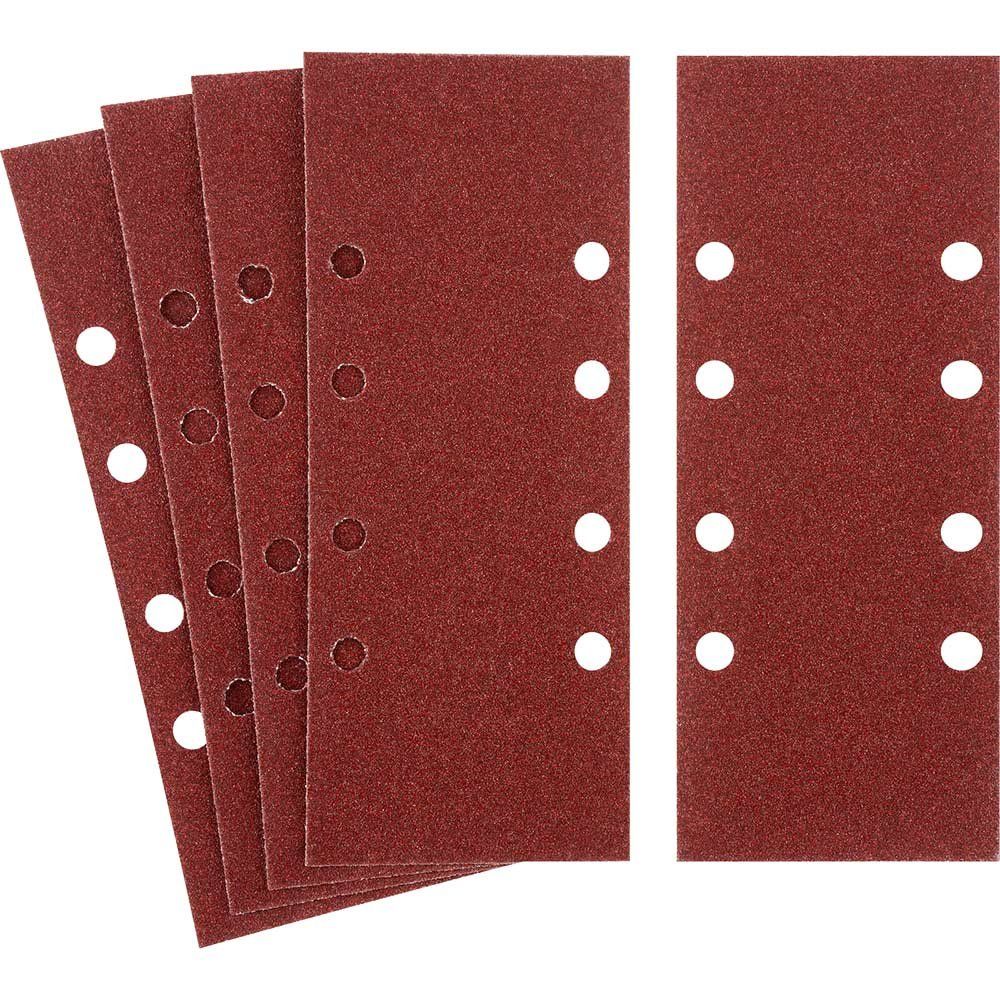 Stanley Punched Clip On 1/3 Sanding Sheets 93mm x 230mm 60g Pack of 5 - Image 1