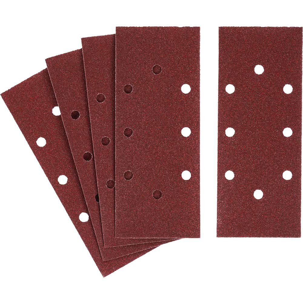 Stanley Punched Clip On 1/3 Sanding Sheets 93mm x 230mm 100g Pack of 5 - Image 1