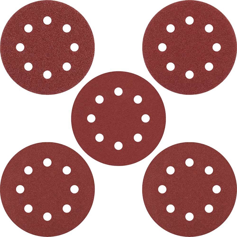 Stanley Hook and Loop ROS Sanding Discs 115mm 115mm 240g Pack of 5 - Image 1