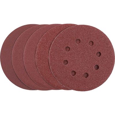 Stanley Hook and Loop ROS Sanding Discs 125mm 125mm 80g Pack of 5