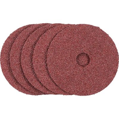 Stanley Fibre Sanding Discs for 115mm Angle Grinders 115mm 24g Pack of 5