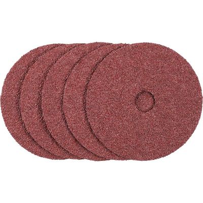Stanley Fibre Sanding Discs for 125mm Angle Grinders 125mm 24g Pack of 5