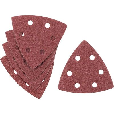 Stanley Punched Hook and Loop Detail Sander Sheets 93mm x 93mm 60g Pack of 5