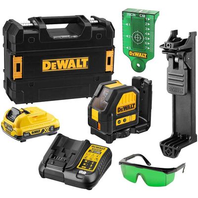 Dewalt DCE088D1G-GB Dce088D1G Self-Levelling Green Cross Line Laser 12V 1 X 2.0Ah Li-Ion