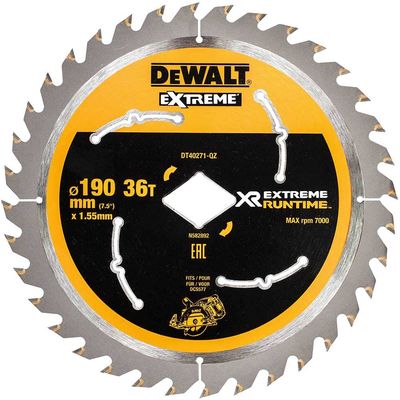 Dewalt DT40271-QZ Extreme Runtime Flexvolt Circular Saw Blade 190Mm X Diamond X 36T