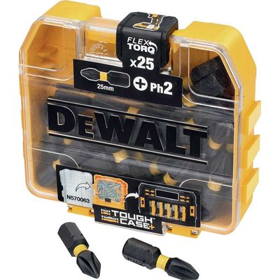 Dewalt DT70555T-QZ Impact Torsion Bits Ph2 25Mm Tic Tac Display 21 Piece