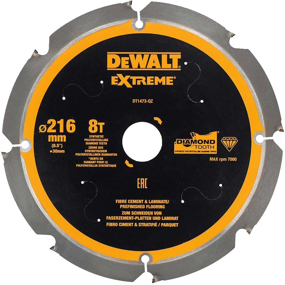 Dewalt DT1473-QZ Extreme Pcd Fibre Cement Saw Blade 216 X 30Mm X 8T - Image 1