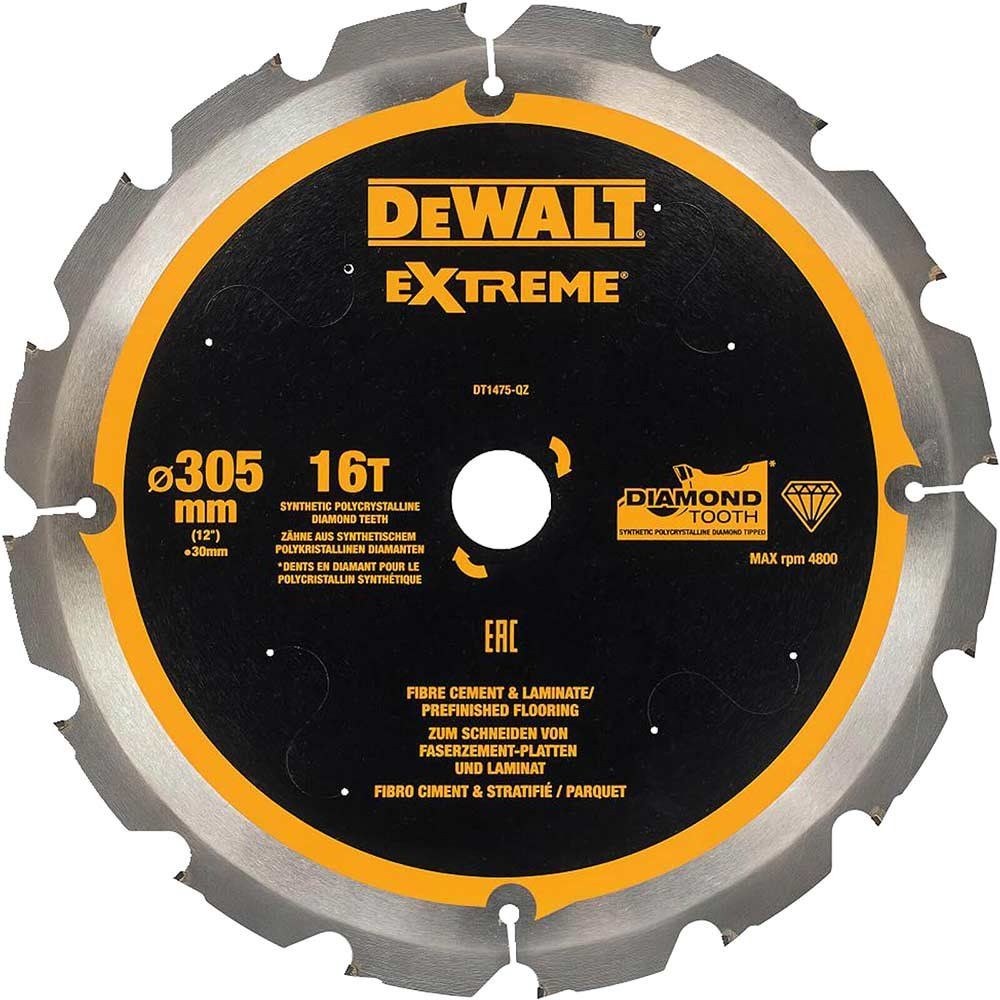 Dewalt DT1475-QZ Extreme Pcd Fibre Cement Saw Blade 305 X 30Mm X 16T - Image 1