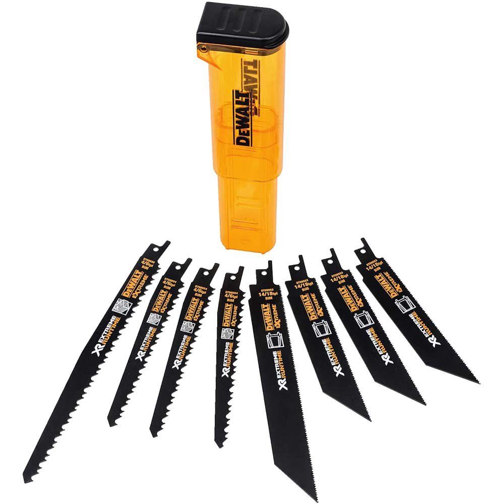 DeWalt DT99551 8 Piece Extreme Runtime Reciprocating Sabre Saw Blade Set - Image 1
