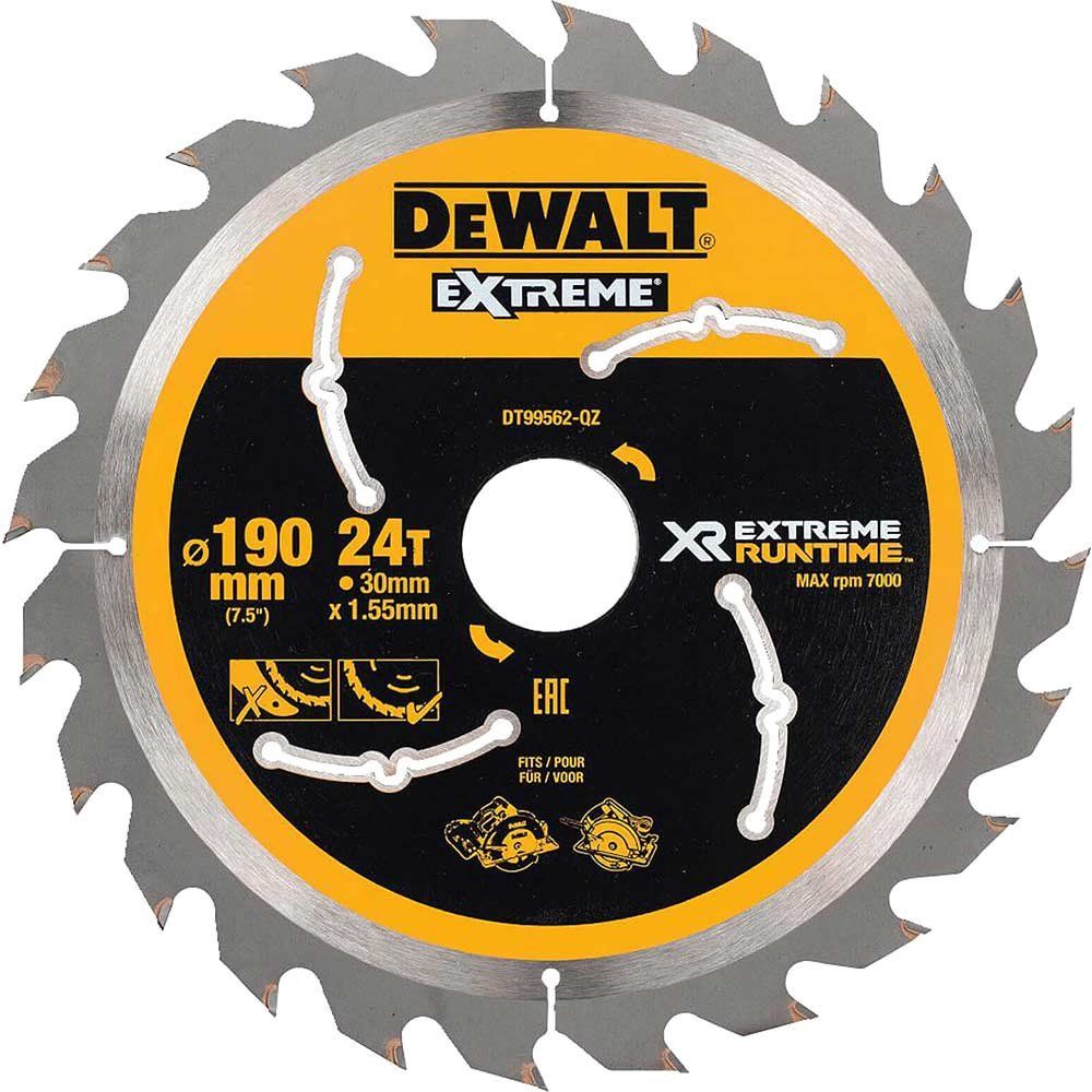 Dewalt DT99562-QZ Xr Flexvolt Circular Saw Blade 190 X 30Mm X 24T - Image 1