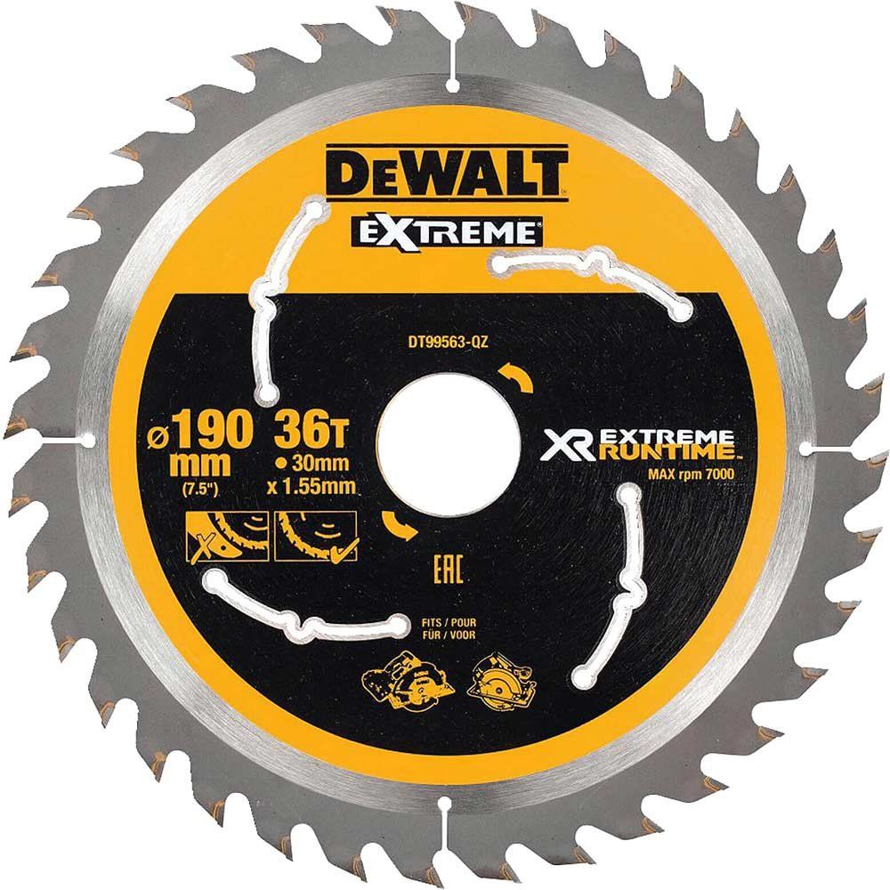Dewalt DT99563-QZ Xr Flexvolt Circular Saw Blade 190 X 30Mm X 36T - Image 1