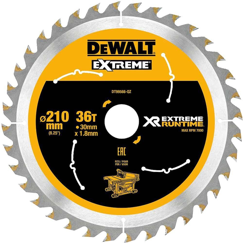 Dewalt DT99566-QZ Xr Flexvolt Table Saw Blade 210 X 30Mm X 36T - Image 1
