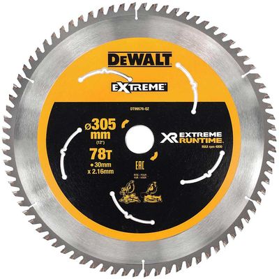 Dewalt DT99576-QZ Xr Flexvolt Mitre Saw Blade 305 X 30Mm X 78T