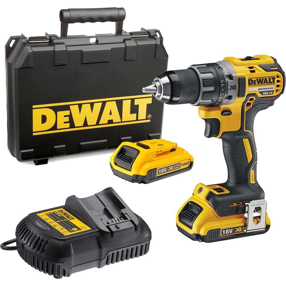 DeWalt DCD791D2-GB 18V Brushless G2 Drill Driver with 2 x 2AH Batteries - Image 1