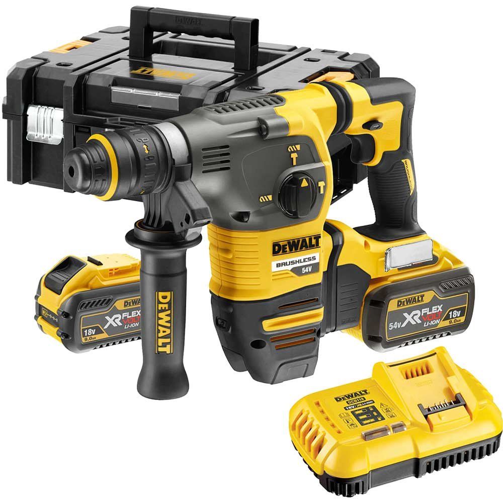 Dewalt DCH334X2-GB Dch334X2 Brushless Q/C Chuck Sds Plus Hammer 54V 2 X 9.0Ah Li-Ion - Image 1
