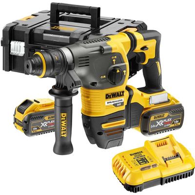 Dewalt DCH334X2-GB Dch334X2 Brushless Q/C Chuck Sds Plus Hammer 54V 2 X 9.0Ah Li-Ion