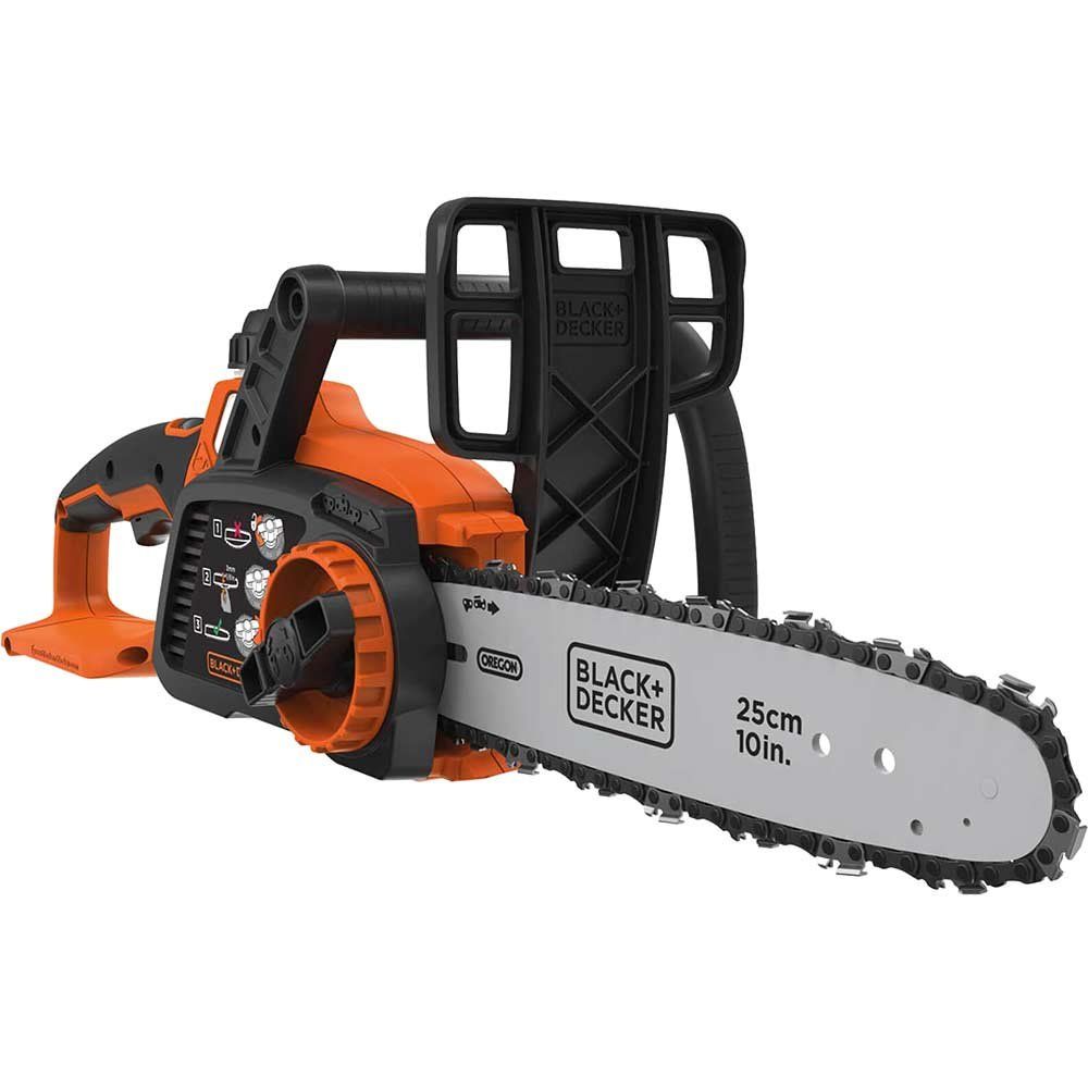 Black and Decker GKC1825L 18v Cordless Chainsaw 250mm No Batteries No Battery Charger - Image 1