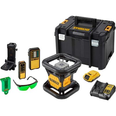 DeWalt Green Rotary Laser 600m DCE079D1G-GB - Thumbnail 1